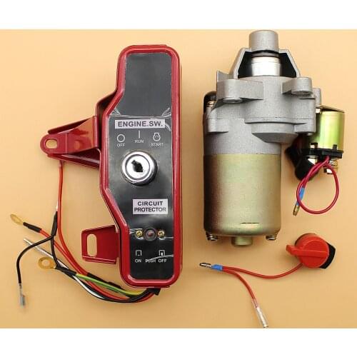 Starter Motor Ignition Switch Control Box Key Kit Fit HONDA GX160 GX200 CHINESE 168F 170F 2KW 3KW 5.5HP 6.5HP GAS ENGINE