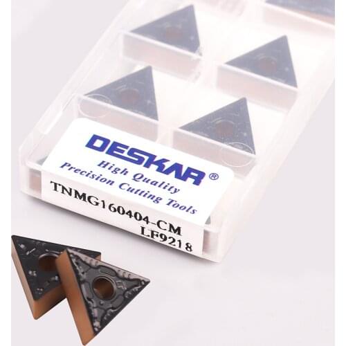 TNMG160404-CM LF9218 TNMG160408-CM LF9218 CNC lathe tool Carbide turning insert Two-color coated blade for processing steel part