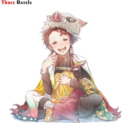 Three Ratels FC483 Kimetsu No Yaiba 3D Poster Cartoon Anime Car Hood Sticker Sexy Girls Nude Decal