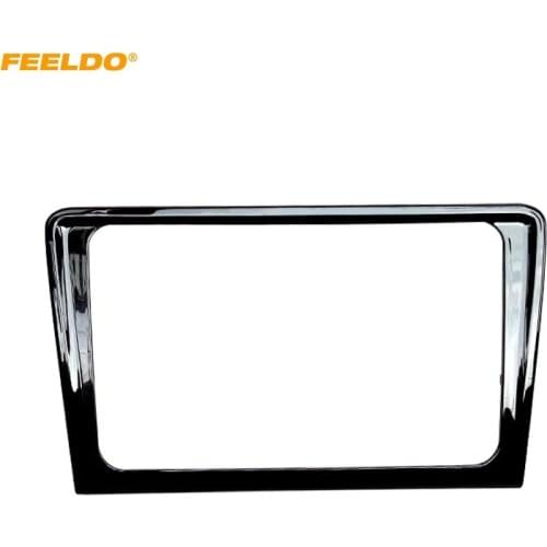 FEELDO Car Refitting Radio Stereo Frame Fascia For Volkswagen Bora 9" Big Screen 2DIN DVD Dash Panel Frame Installation