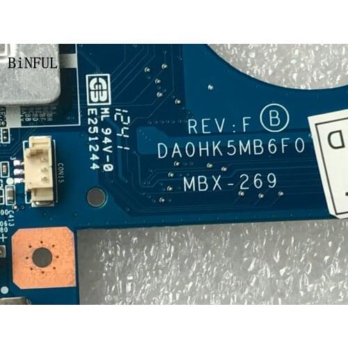BiNFUL AVAILABLE 100% TESTED MAIN BOARD MBX-269 MAINBOARD DA0HKMB6F0 MOTHERBOAR FOR SONY SEV15 SERIES MBX-269 7670M VIDEO CARD