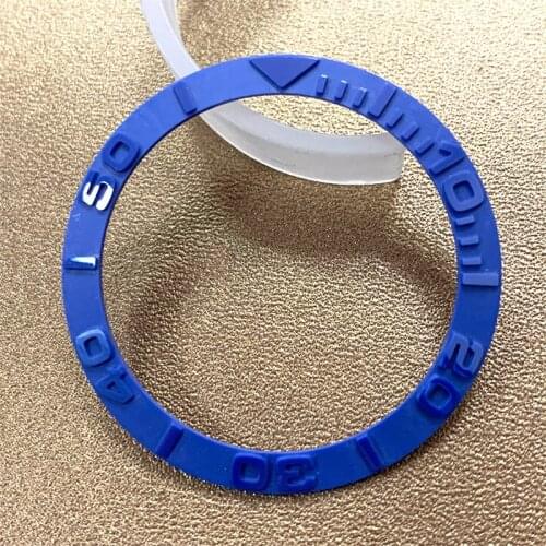 38mm Blue Ceramic Bezel Insert watch ring insert fit 40mm case RLX SUB Submariner Insert seiko bezel insert skx007 skx009 insert