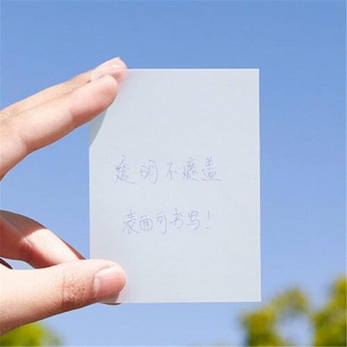 High Quality 50PCS Transparent 6 Colour Memo Pad Sticky Notes Bookmark Marker Sticker Paper Student office Supplies