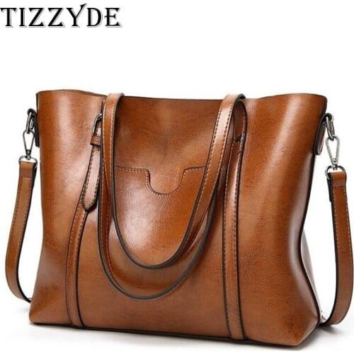 2019 New Fashion Luxury Lady Hand Bucket Bags Oil wax PU Leather Women Bag Purse Pocket Messenger Shoulder Bags Totes CSY02-C