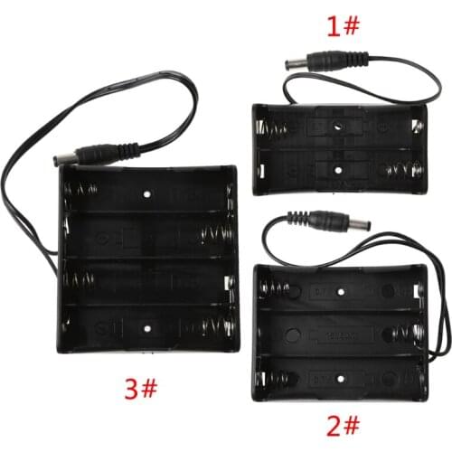 DIY 2x 3x 4x 18650 Battery Holder Storage Box Case With DC 5.5x2.1mm power Plug
