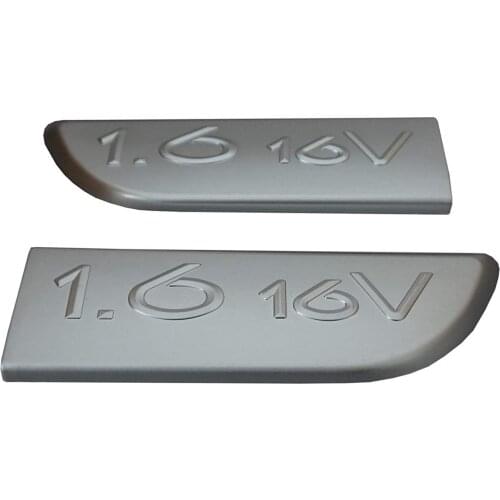 2 Pcs Chrome 1.6 16V Badge 8200209130 Left Right For Renault Megane Scenic MK2