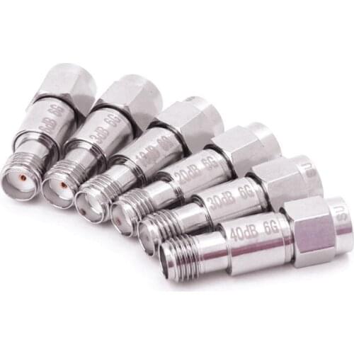 2W SMA Coaxial Fixed Attenuators Frequency 6GHz 8GHz SMA Fixed Connectors