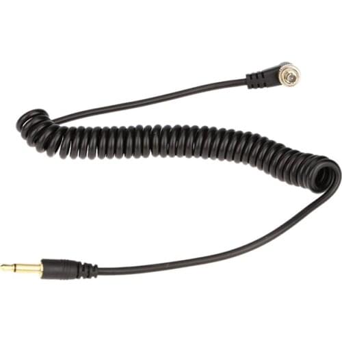 3.5mm To Male PC Flash Sync Cable Screw Lock For Trigger Studio Light