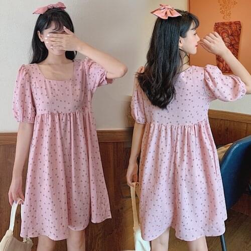 6910# Maternity Clothes Nursing Dress Summer Loose Stylish Dress for Pregnant Women Pregnancy Clothes Breastfeeding Dress