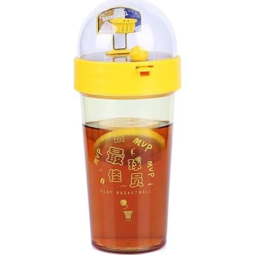 500ml Basketball Water Cup Eco-friendly Large Capacity Portable Leakproof Fun Sports Shooting Travel Drinking Bottle