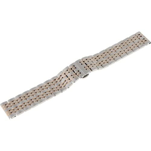 Stainless Steel Watch Band Link Polished Watch Strap18mm 20mm 22mm Rose Gold