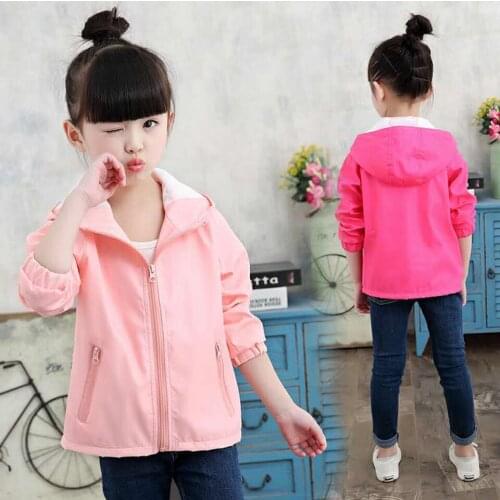 New Fashion 3 4 5 6 7 8 9 10 12 Children Autumn Girls Coats 2 Colors Kids Girl Jackets Outwear Long Sleeve Warm Jackets Coats