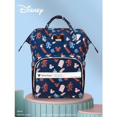 Disney Mommy Diaper Bags Mother Large Capacity Travel Nappy Backpacks With Changing Mat Convenient Baby Nursing Bags