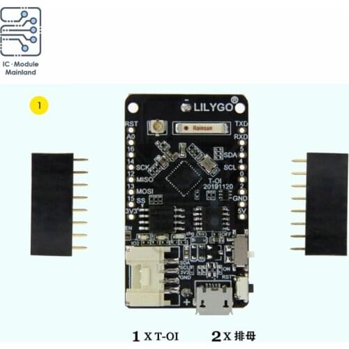 For LILYGO T-OI ESP8266 Development Board Chip Rechargeable 16340 Battery Holder Compatible with MINI D1 for Arduino