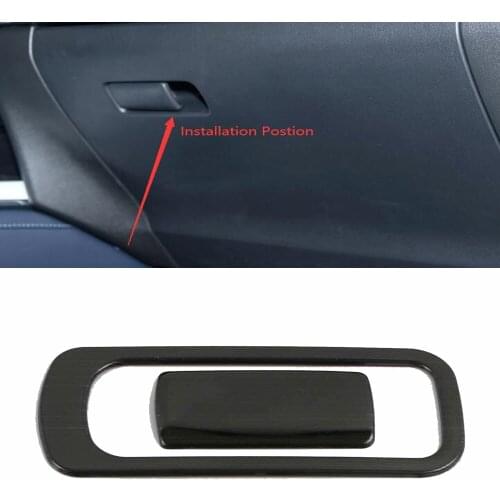 For Mazda CX-30 CX30 2020 2021 Stainless steel Car styling Car Master driving Glove Storage box cover trim sticker