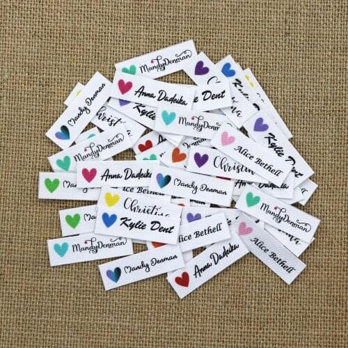 120 pieces Ironing Labels, Logo or Text, Personalized Brand , Clothing Labels, Custom Design, Fabric tags(YT034)