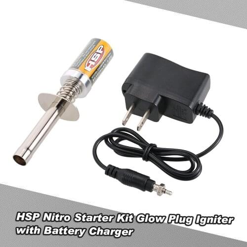 Goolsky HSP Nitro Glow Plug Igniter for HSP RedCat Nitro Powered 1/8 1/10 RC Car Truck Model Plane