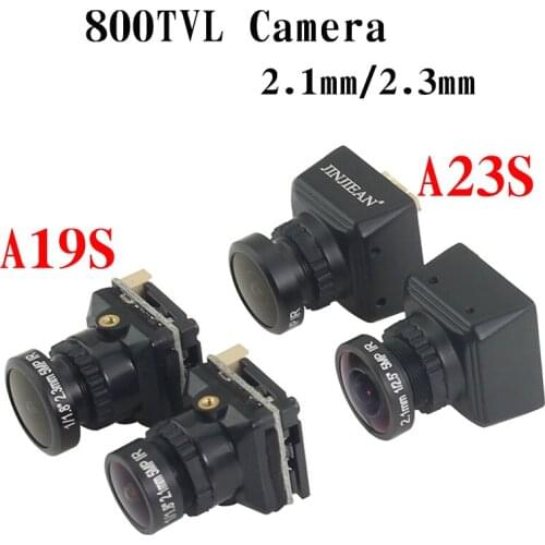 JINJIEAN FPV Mini A19S A23S 800TVL FPV Cameras 1/1.8＇Starlight Level Sensor NTSC/PAL Switchable 2.1mm / 2.3mm Lens FPV Camera