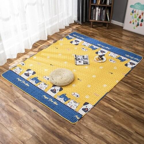 Bedroom Carpet Collapsible Sofa Cushion Kawaii Children Rugs Moisture Proof Floor Mat Climbing Mat Non Slip Living Room Carpet