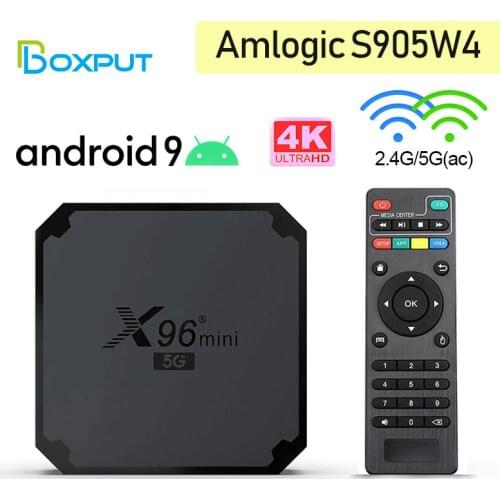 X96 Mini 5G Amlogic S905W4 Tvbox Android 9.0 Dual WIFI 2.4G 5G BT 2G 16G 4K YouTube Media Player Settop Android Tv Box X96 mini