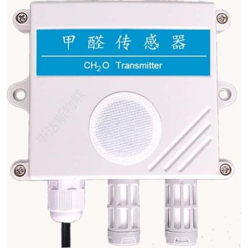 Air Quality Monitoring of Formaldehyde Sensor Transmitter 4-20mA Analog RS485 Output Belt Temperature and Humidity