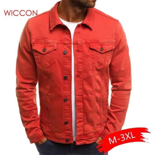 2021 Mens Denim Jacket High Quality Fashion Jeans Jackets Slim Fit Casual Streetwear Vintage Mens Jean Clothing Spring Outwear