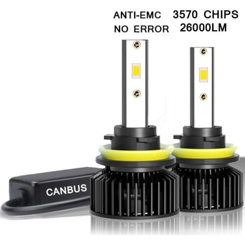 2Pcs Led Headlight H1 H3 H4 H7 Led Canbus 26000LM H8 H11 HB3 9005 HB4 9006 Led Headlights Car Light Bulbs 6000K Automobiles Lamp