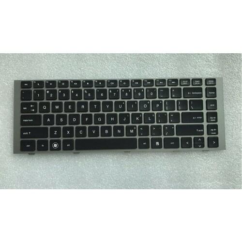 New FOR HP Probook 4440s 4441s 4445s 4446s Series Keyboard US Black With Frame