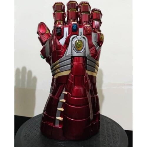 WZP PONG Gloves Gem with Light 1/1 Wearable Metal Cosplay Action Figure Model Toy Kids Gift