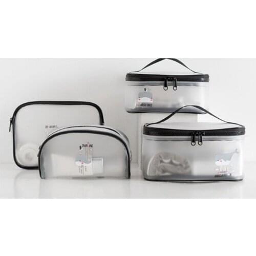 Transparent cosmetic bag, portable travel handbag, skin care product storage box, large capacity toiletry bag Travel bag