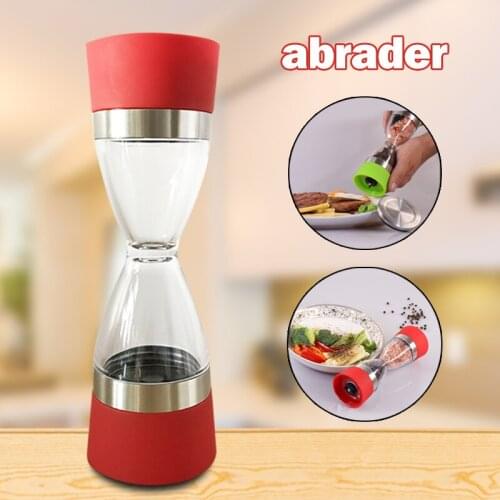Double Use Manual Grinder Pepper Core Ceramic Salt Mill Hand Kitchen Grinder Tool Accessories AUG889