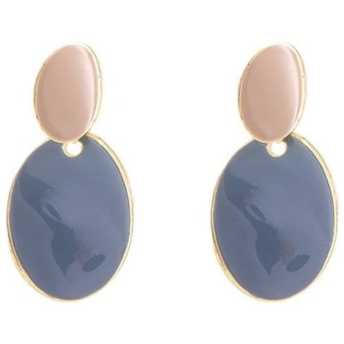 New Hot Simple Purple Round Small Fresh Girl Earrings Female Character Good Quality Pendant Earrings women Oil Dripping Earrings