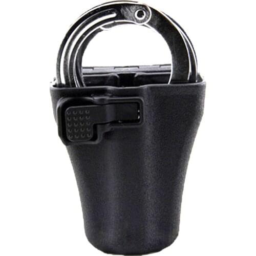 Tactical Handcuff Holster Open Top Cuff Case 360 Degree Rotation Hunting Military Handcuff Waist Bag Pouch for 5.5cm Belt