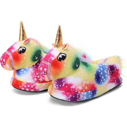 Kids Slippers for Boy Girl Home Unicorn Shoes Shoes Winter Soft Bottom House Indoor Slippers Kids Shoes Cute Animals Style