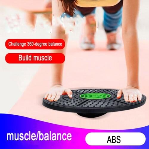 Yoga Balance Board Disc Stability Round Plates Exercise Trainer for Sports Waist Wriggling Fitness Balance Gym Board XA275A