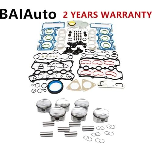 06E107066DM 06E103149AG Engine Rebuild Cylinder Head Valve Gasket & Piston Set For VW Touareg For Audi A5 A6 A7 A8 Q5 Q7 3.0TSI
