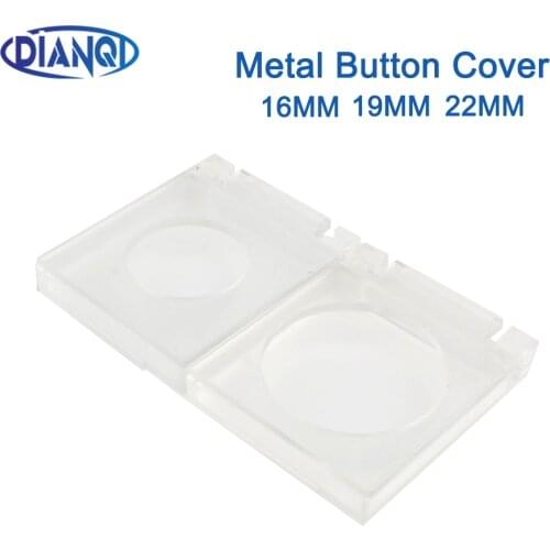 1PC Metal Round Button Switch Waterproof Cover 16mm 19mm 22mm Transparent Plastic Dustproof Protective Cover