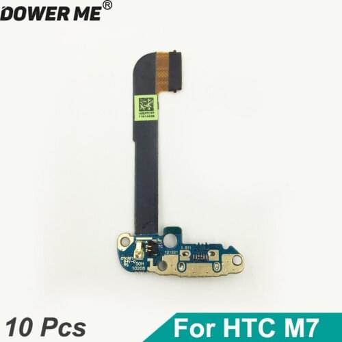 10Pcs/Lot Micro USB Charging Port Charger Dock Connector Flex Cable For HTC One M7 Fast Shipping