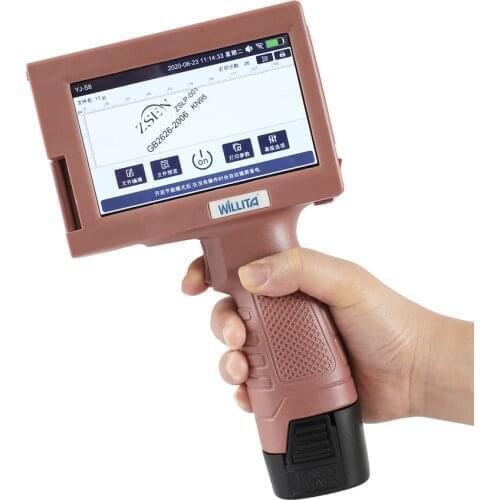 25.4mm QR Bar Batch Code Variable Date Number Logo Expiry Date Label Portable Hand Jet Handheld Inkjet Printer