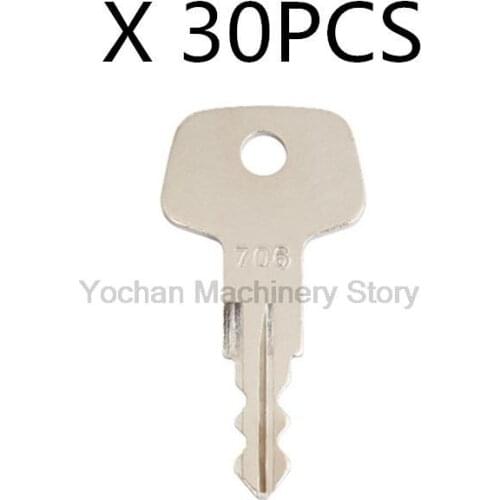30 PCS 706 Fuel Cap Key For Liebherr Machine Diesel Cap Heavy Equipment Ignition Starter Switch