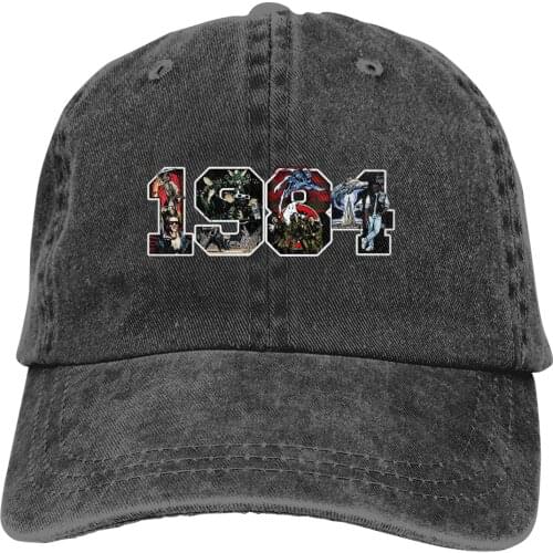 Washed Mens Baseball Cap 1984 Trucker Snapback Caps Dad Hat Gremlins Mogwai Gizmo Film Golf Hats