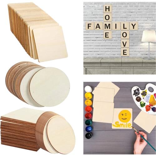 Wood Slices, Wooden Natural Wood Slices Wooden Craft Shape for DIY Arts Gift and Crafts Embellishments, 10cm