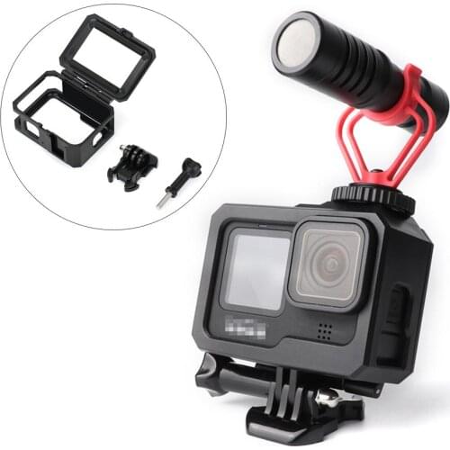 For Gopro Hero 9 Silicon Protective Cover+lens Cover Case Sports Camera Protective Frame Boxed Accessories