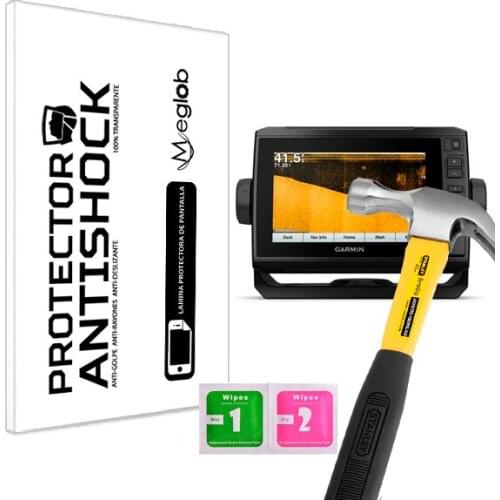 Screen protector Anti-Shock Anti-scratch Anti-Shatter compatible with Garmin echoMAP Plus 74sv