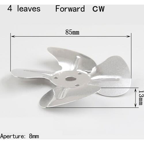 140mm150mm170mm200mm230mm250mm Aluminum Alloy Motor Fan Blades Fan Paddle Blades for Oven Pellet Stove Fan