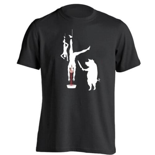 PIG LINE BUTCHER SHOP Funny Vegan Vegetarian Karma Peta Bacon Mens T-Shirt Summer O Neck Cotton Top Tee Shirt