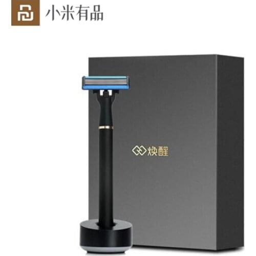 Original Youpin Huanxin Shaver Manual German 6-Layer Blade Aluminum Handle Magnetic Neck Connection Smooth Clean Magnetic Neck