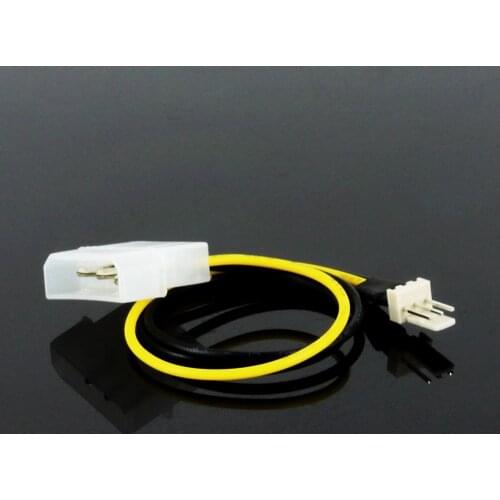 OULLX 4Pin IDE Molex To 3Pin CPU/Case Fan Connector Cable Adapter Fan Power Cable 15cm For Desktop PC