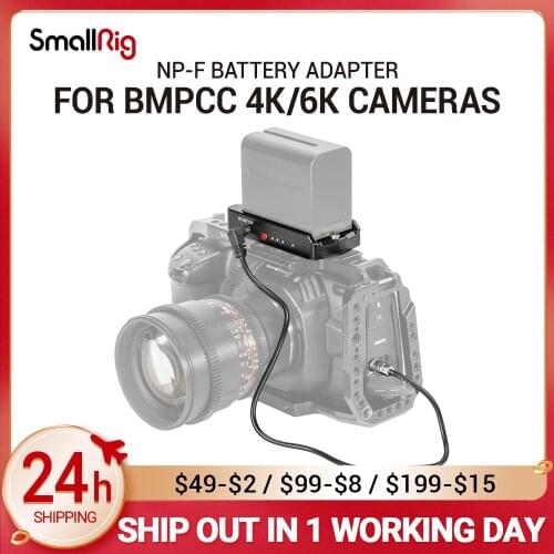 SmallRig NP-F Battery Adapter Plate for for Blackmagic Design Pocket Cinema Camera BMPCC 4K & 6K Cameras EB2698
