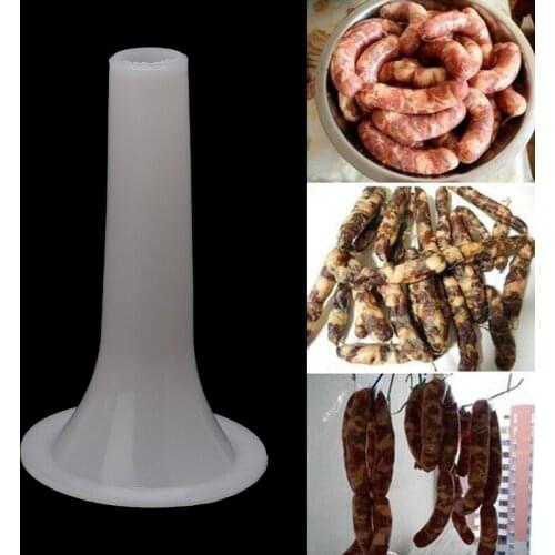Plastic #8 Size Meat Grinder Sausage Stuffer Tube Horn Funnel For Filling Meat N58C